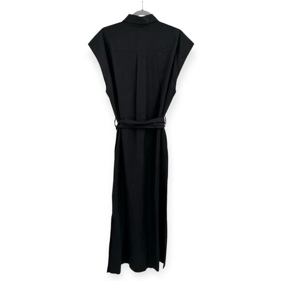 Everlane The Supima Cotton Short-Sleeve Shirt Dress in black Size 14 NWOT - Picture 8 of 11